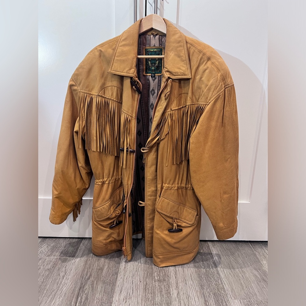 Men’s fringed suede jacket